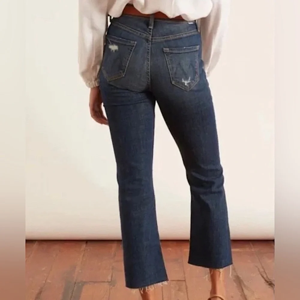 Mother NWT The Scrapper Cuff Ankle Fray Wicked Wildflowers Jeans Pants *Sz 29* - Picture 2 of 10